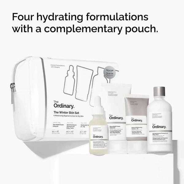 Набір для обличчя з косметичкою The Ordinary The Winter Skincare Gift Set for Hydration 2817831816 фото