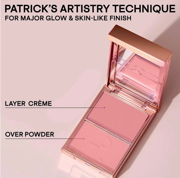Румяна PATRICK TA Major Headlines Double-Take Creme & Powder Blush Duo оттенок Out Of Office - cool pink 000210 фото