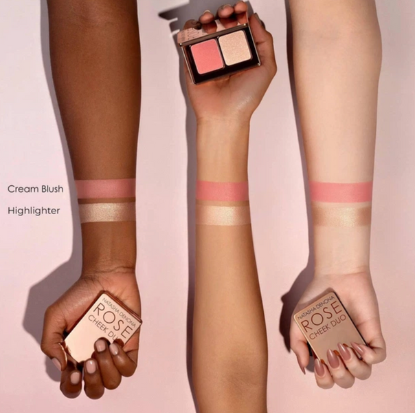 Палетка для обличчя Natasha Denona Mini Rose Cheek Duo Cream Blush & Highlighter, 4 гр 000247 фото