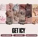 Палетка тіней HUDA BEAUTY Icy Nude Eyeshadow Palette, 16.1 гр  2852622047 фото 3