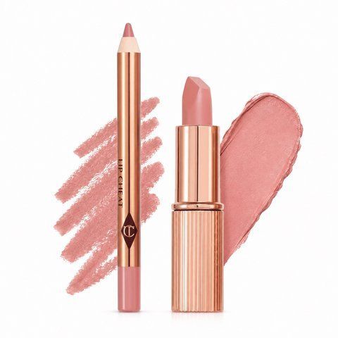 Набір для губ Charlotte Tilbury Mini Lipstick & Liner Set відтінок Pillow Talk Fair 2858587336 фото
