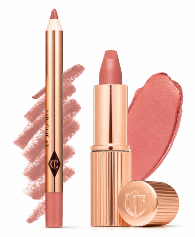 Набір для губ Charlotte Tilbury Mini Lipstick & Liner Set відтінок Pillow Talk 2858588426 фото