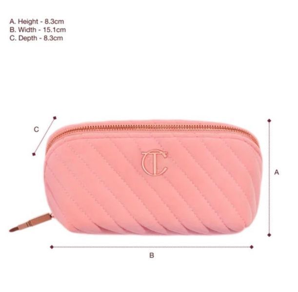 Косметичка Charlotte Tilbury Makeup Bag of Dreams Makeup Organiser &ndash; Medium (розовая без наполнения) 000183 фото