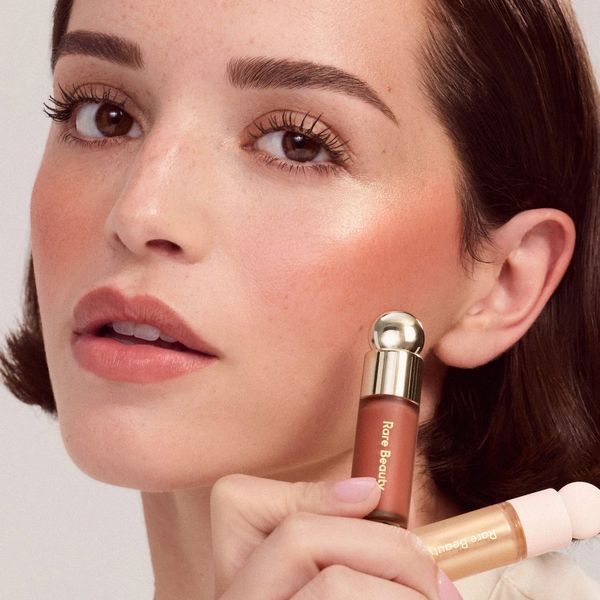 Набор для лица (румяна и хайлайтер) Rare Beauty by Selena Gomez Mini Warm Radiance Blush & Luminizer Duo Makeup Gift Set 2917657947 фото