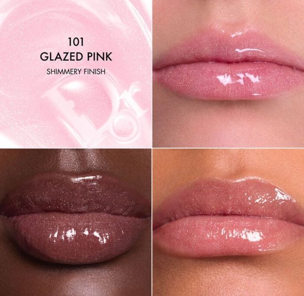 Блиск для губ з пептидами та керамідами DIOR Addict Lip Glow Butter відтінок 101 Glazed Pink  000067 фото