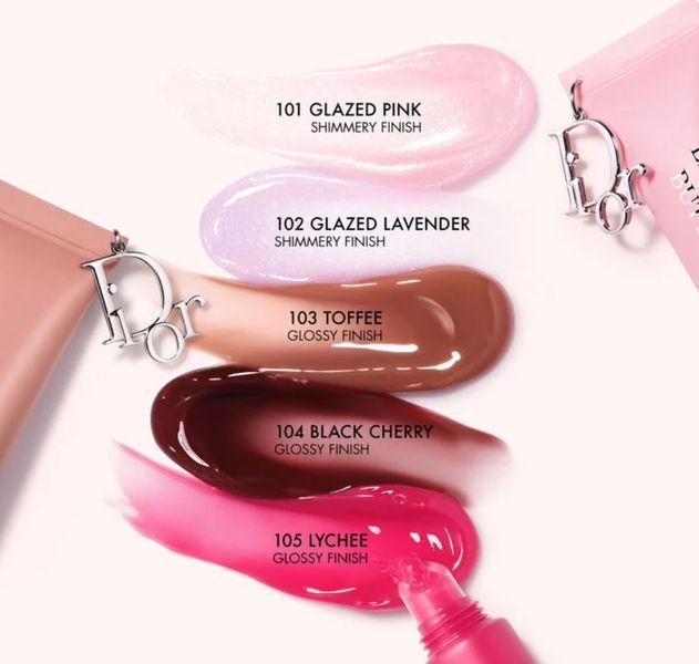 Блиск для губ з пептидами та керамідами DIOR Addict Lip Glow Butter відтінок 101 Glazed Pink  000067 фото
