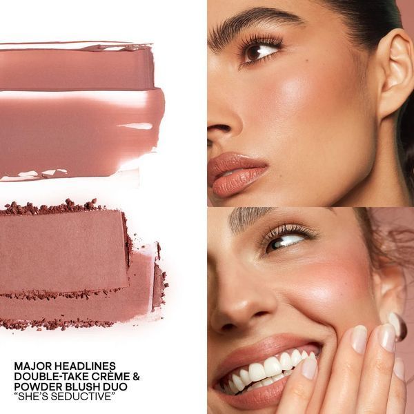 Міні рум'яна PATRICK TA Mini Major Headlines Double-Take Cr&egrave;me & Powder Blush Duo - She's Seductive 2921798838 фото