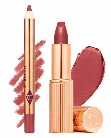 Набір для губ Charlotte Tilbury Mini Lipstick & Liner Set відтінок Pillow Talk Medium 00122 фото