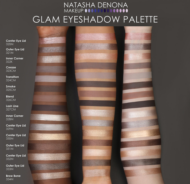 Палетка теней NATASHA DENONA Glam Eyeshadow Palette 000200 фото