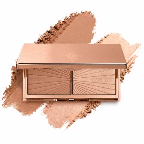 Палетка для обличчя Charlotte Tilbury Filmstar Bronze & Glow Contour Duo Mini відтінок Light To Medium, 7 гр 2883690701 фото