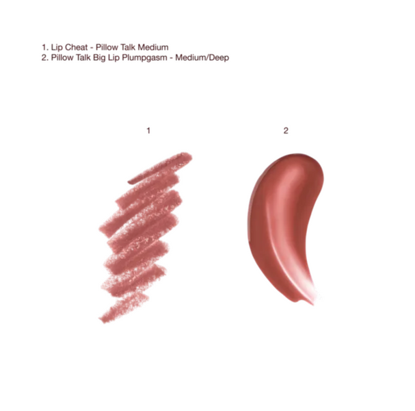 Набір для губ Charlotte Tilbury Pillow Talk Plumpgasm Lip Kit відтінок Pillow Talk Medium 000244 фото