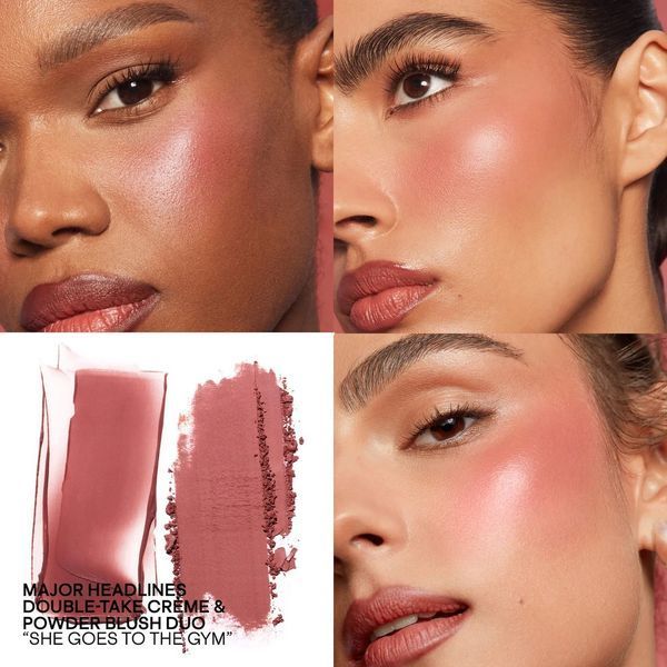Мини румяна PATRICK TA Mini Major Headlines Double-Take Cr&egrave;me & Powder Blush Duo, оттенок She Goes To The Gym 2889868318 фото