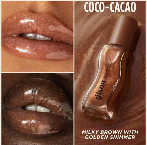 Масло для губ Gisou Honey Infused Hydrating Lip Oil, оттенок Coco Cacao 000138 фото